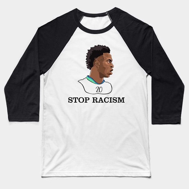 vinicius junior: stop racism Baseball T-Shirt by TrendsCollection